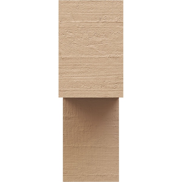 6in. W X 12in. D X 18in. H Series 2 Chapel Hill Rough Cedar Woodgrain TimberThane Corbel, Primed Tan